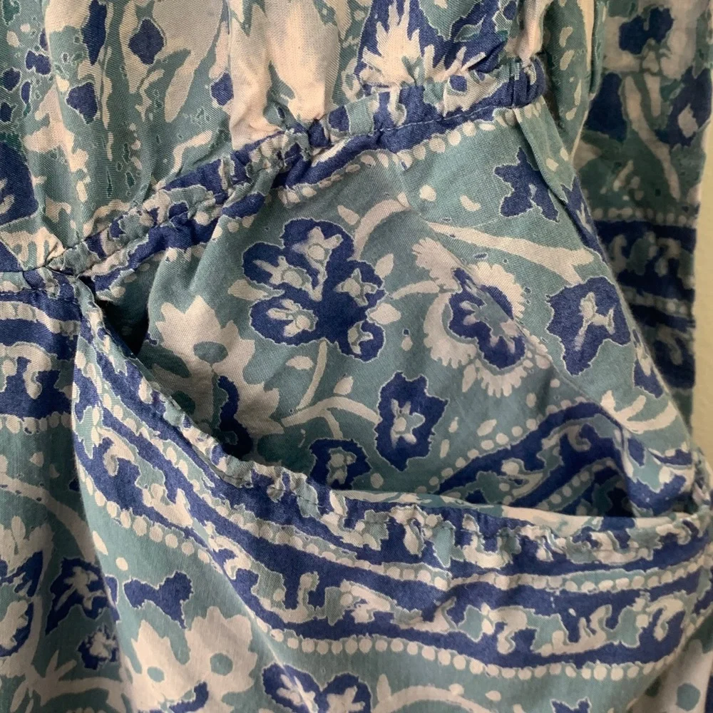 Free People Silver Sun Floral Blouson Dress